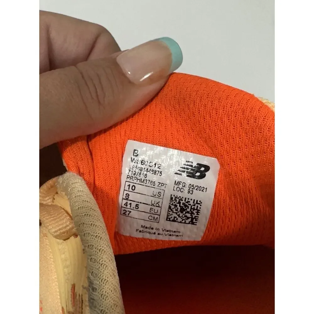 New Balance Fresh Foam 860v12 Womens 10 Shoes Road‎ Running Trainer Orange White